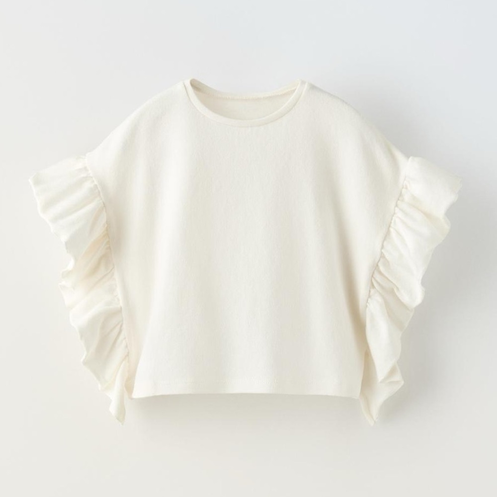 ZARA RUFFLED TOP